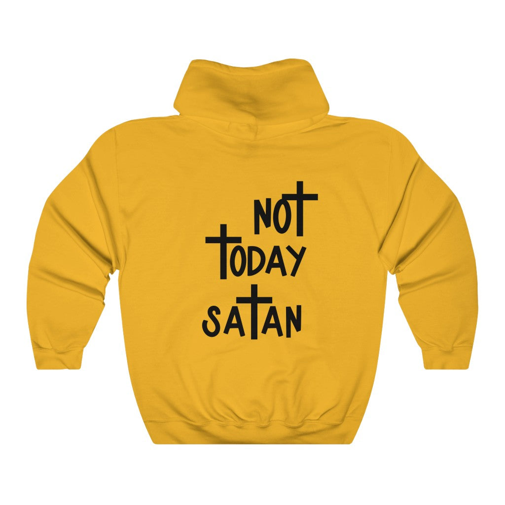 Not Today Satan-  Unisex Heavy Blend™ Hooded Sweatshirt - huserdesigns