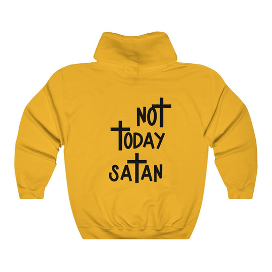 Not Today Satan-  Unisex Heavy Blend™ Hooded Sweatshirt - huserdesigns