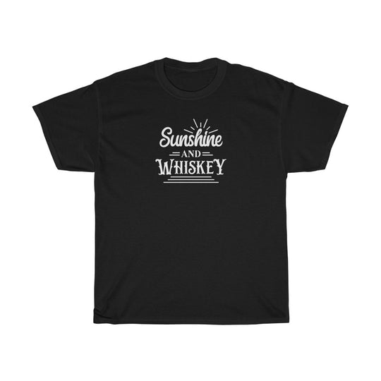 Sunshine and Whiskey- Unisex Heavy Cotton Tee - huserdesigns
