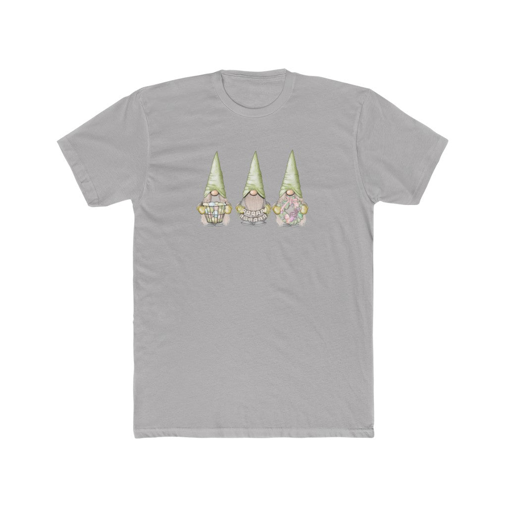 Happy Easter Gnome-  Cotton Crew Tee - huserdesigns