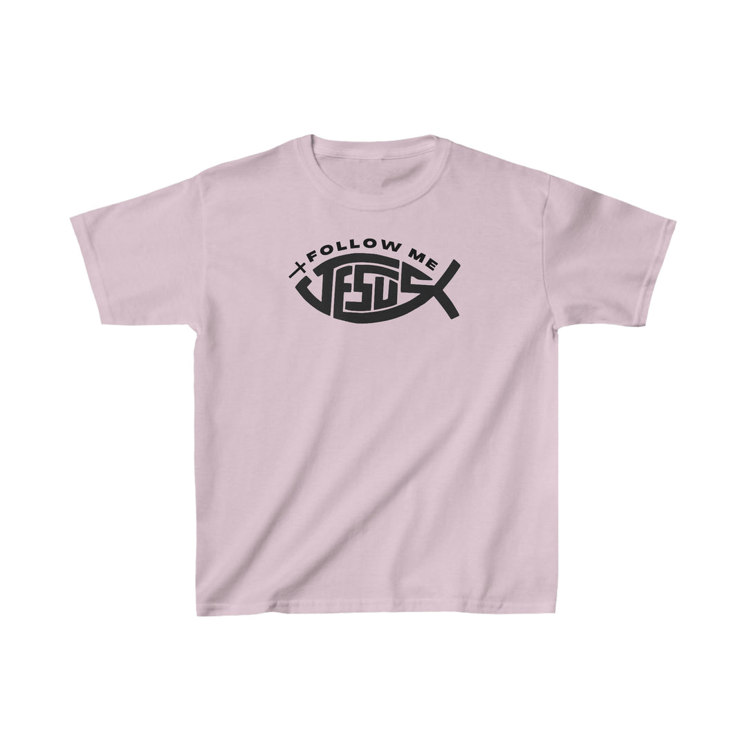 A kids' heavy cotton tee featuring a black logo with black text. Made of 100% cotton, ideal for everyday wear. Classic fit, twill tape shoulders, and curl-resistant collar. From Worlds Worst Tees.
