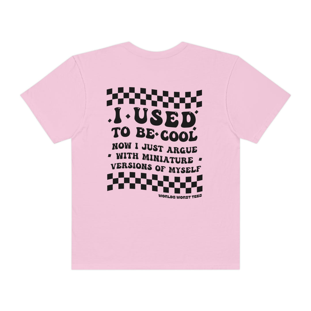 Relaxed fit I Used to Be Cool Mom Tee, garment-dyed with ring-spun cotton for coziness. Double-needle stitching for durability, no side-seams for shape retention. Sizes: S, M, L, XL, 2XL, 3XL.