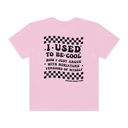 Relaxed fit I Used to Be Cool Mom Tee, garment-dyed with ring-spun cotton for coziness. Double-needle stitching for durability, no side-seams for shape retention. Sizes: S, M, L, XL, 2XL, 3XL.
