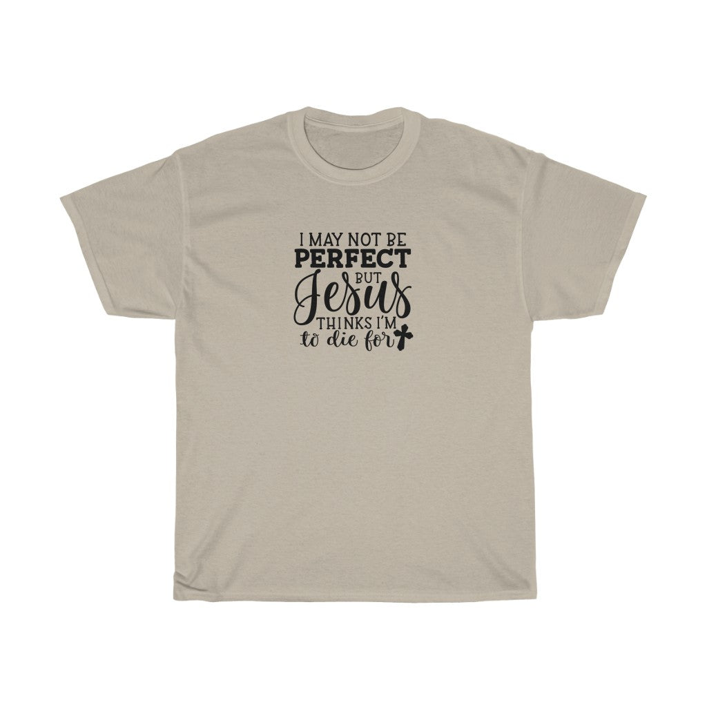 I May Not Be Perfect-  Unisex Heavy Cotton Tee - huserdesigns