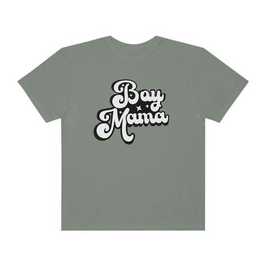 A relaxed fit Boy Mama Tee, crafted from 100% ring-spun cotton for ultimate comfort. Garment-dyed with double-needle stitching for durability and a seamless design. Ideal for daily wear.