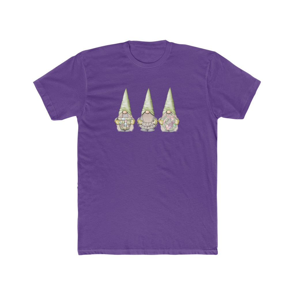 Happy Easter Gnome-  Cotton Crew Tee - huserdesigns