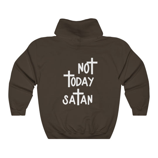 Not Today Satan-  Unisex Heavy Blend™ Hooded Sweatshirt - huserdesigns