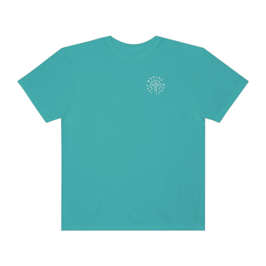 Relaxed fit Blessed Mom Tee, garment-dyed in soft ring-spun cotton. Double-needle stitching for durability, no side-seams for a tubular shape. Medium weight, cozy, and versatile.