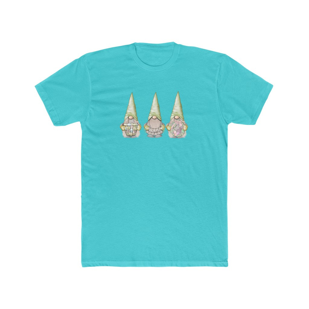 Happy Easter Gnome-  Cotton Crew Tee - huserdesigns