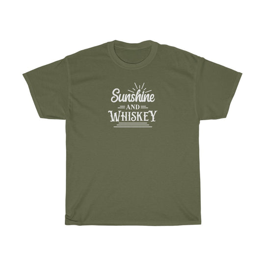 Sunshine and Whiskey- Unisex Heavy Cotton Tee - huserdesigns