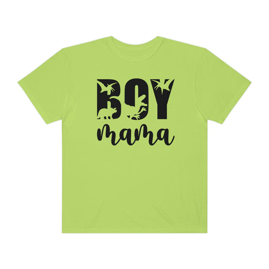 A Total Boy Mama Tee: Garment-dyed, ring-spun cotton shirt with a relaxed fit. Double-needle stitching for durability, no side-seams for shape retention. Medium weight, cozy wardrobe essential.