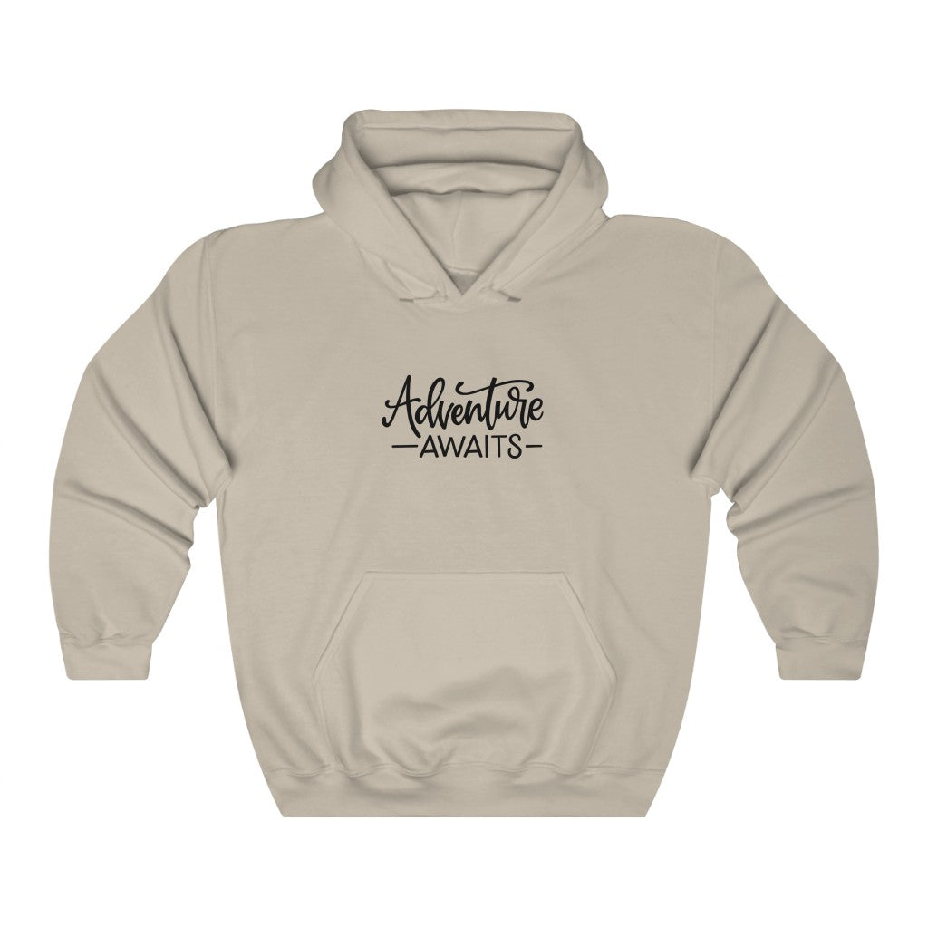 Adventure Awaits- Hooded Sweatshirt - huserdesigns