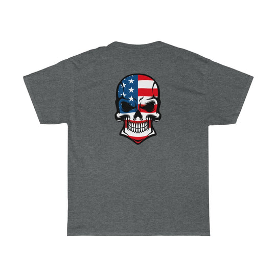 American Skull - Unisex Heavy Cotton Tee - huserdesigns
