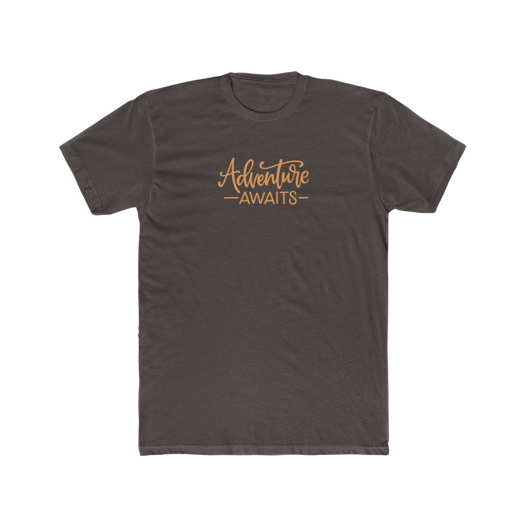 Adventure Awaits-  Cotton Crew Tee - huserdesigns