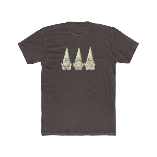 Happy Easter Gnome-  Cotton Crew Tee - huserdesigns