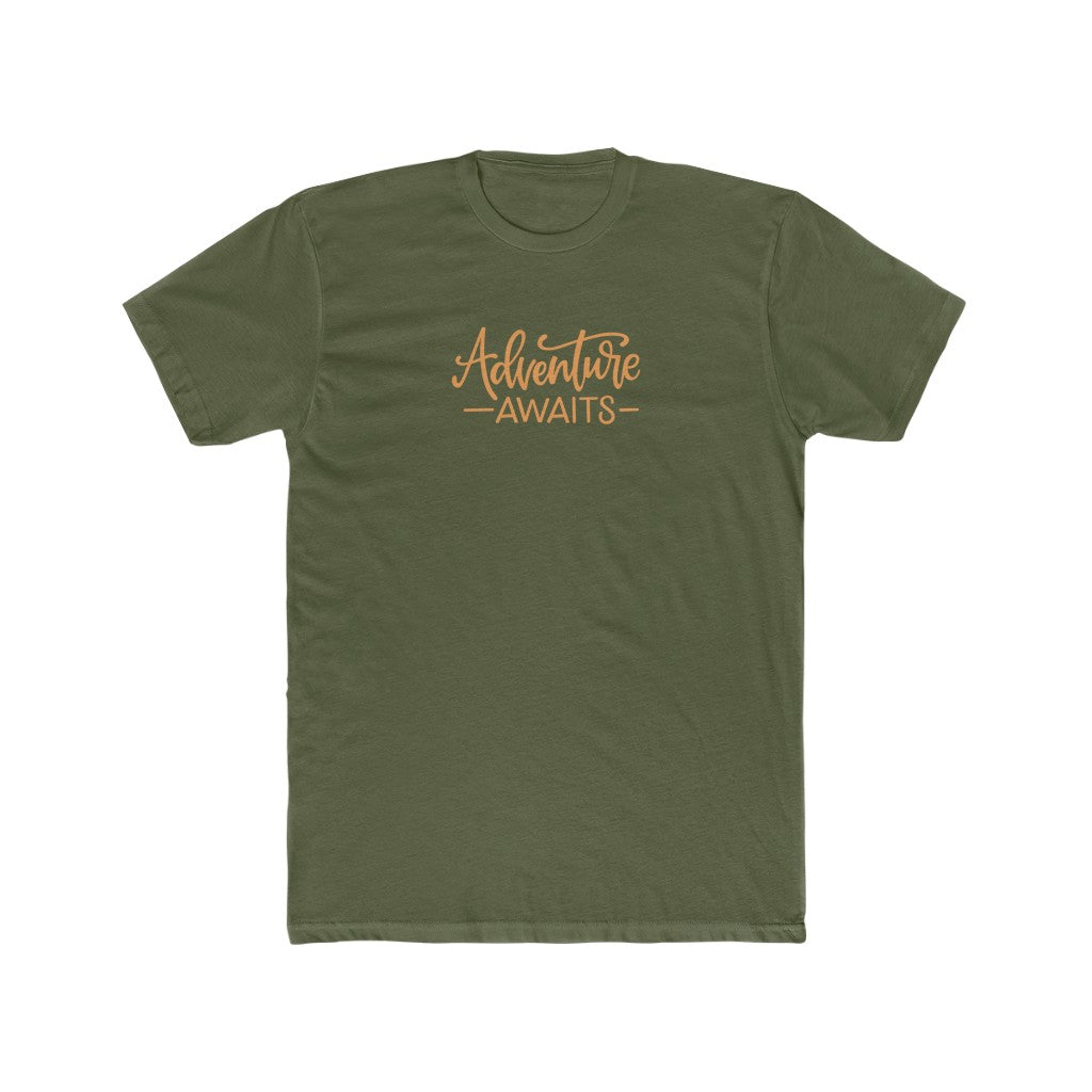 Adventure Awaits-  Cotton Crew Tee - huserdesigns