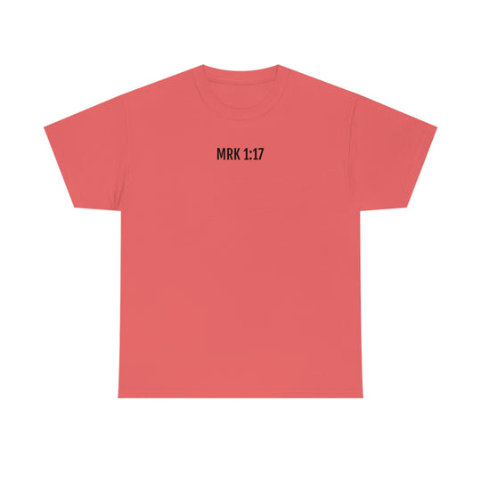 Unisex Fisher of Man Tee: Classic fit, heavy cotton t-shirt with ribbed collar, no side seams, and durable tape on shoulders. Versatile wardrobe staple. 100% cotton. Sizes S-5XL.
