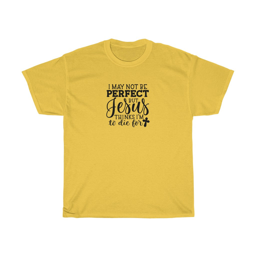 I May Not Be Perfect-  Unisex Heavy Cotton Tee - huserdesigns