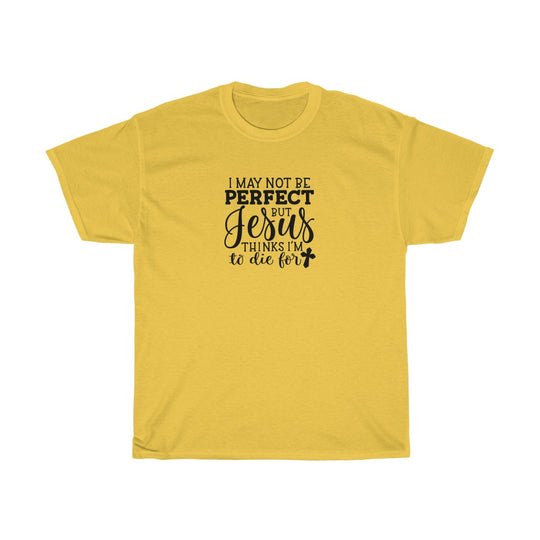 I May Not Be Perfect-  Unisex Heavy Cotton Tee - huserdesigns