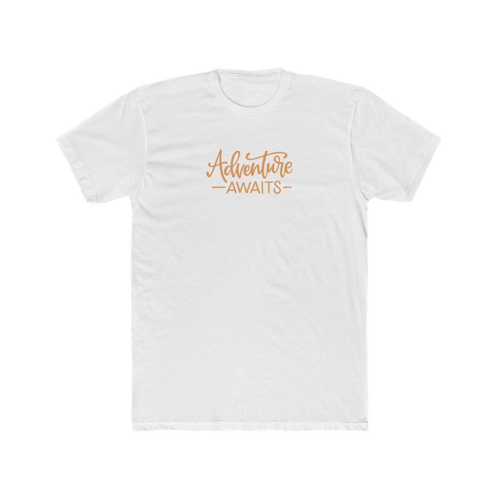 Adventure Awaits-  Cotton Crew Tee - huserdesigns