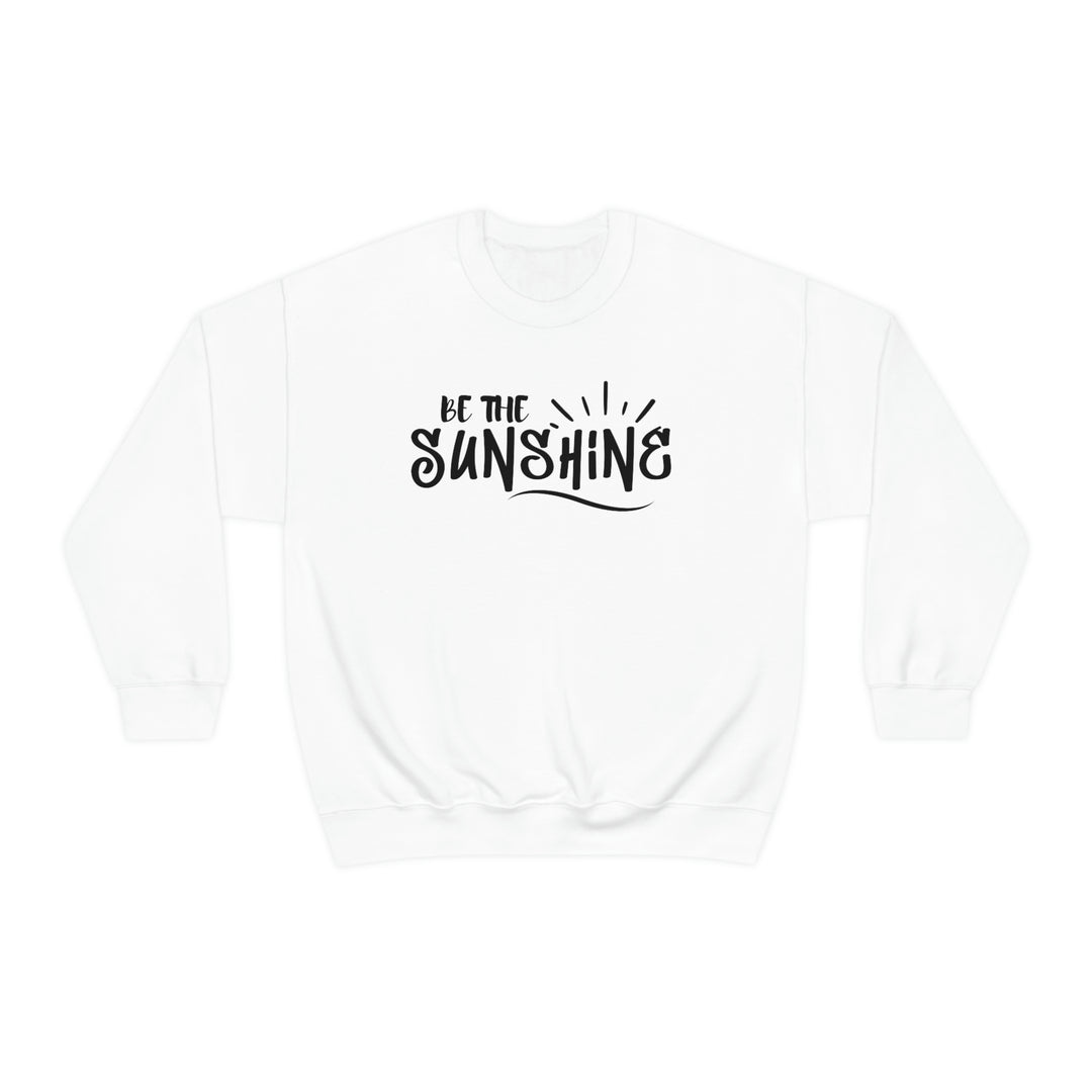 A unisex heavy blend crewneck sweatshirt, the Be The Sunshine Crewneck, offers comfort with ribbed knit collar, no itchy seams, and a loose fit. Made of 50% cotton, 50% polyester.