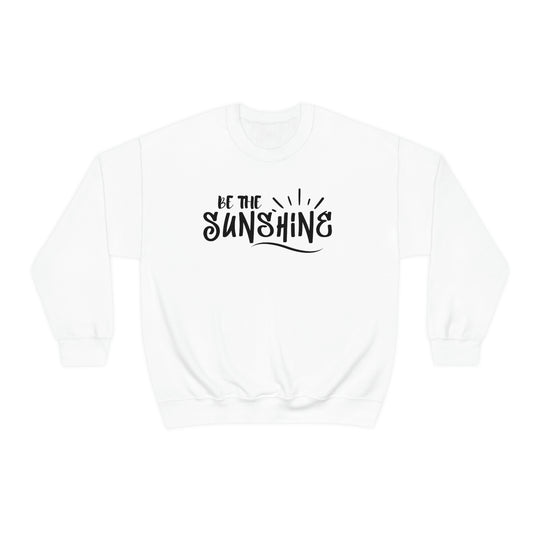 A unisex heavy blend crewneck sweatshirt, the Be The Sunshine Crewneck, offers comfort with ribbed knit collar, no itchy seams, and a loose fit. Made of 50% cotton, 50% polyester.