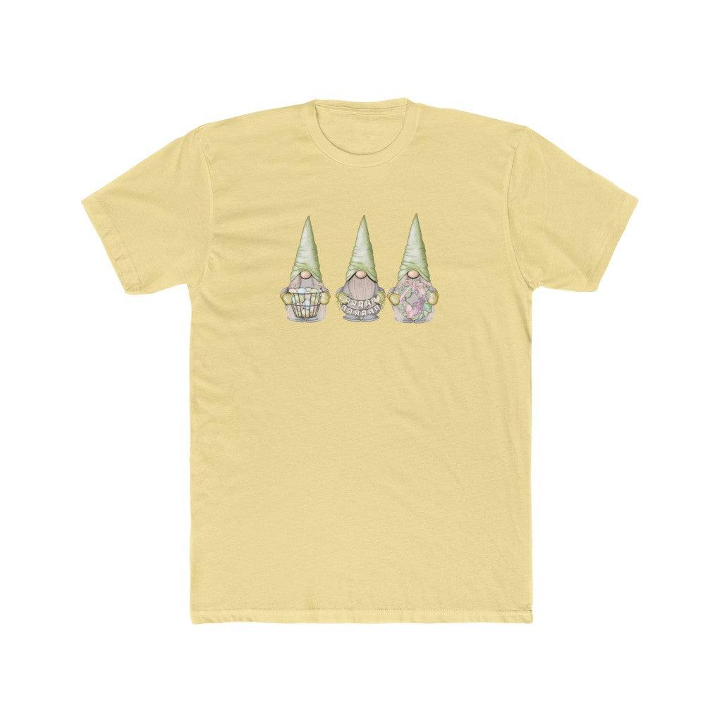 Happy Easter Gnome-  Cotton Crew Tee - huserdesigns