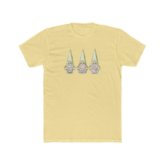 Happy Easter Gnome-  Cotton Crew Tee - huserdesigns