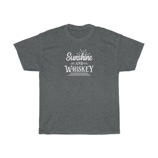 Sunshine and Whiskey- Unisex Heavy Cotton Tee - huserdesigns