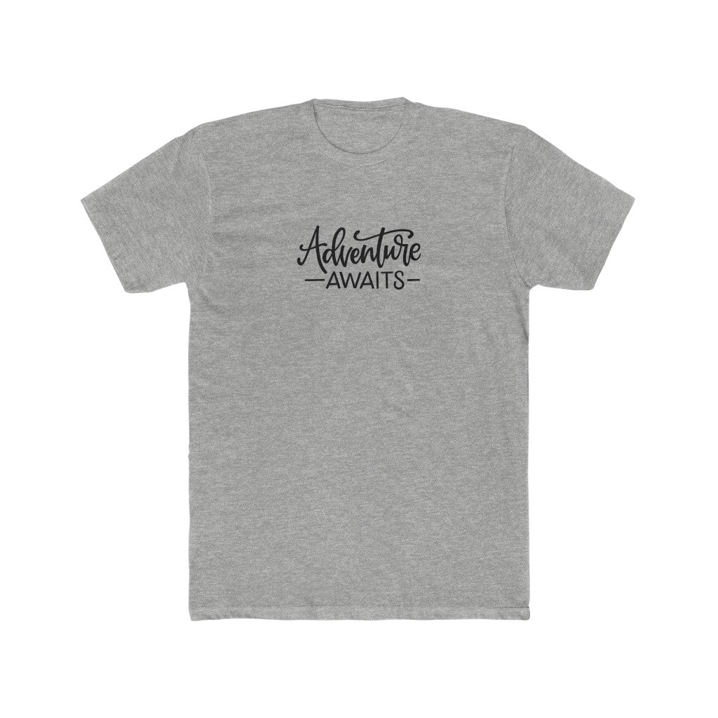 Adventure Awaits-  Cotton Crew Tee - huserdesigns