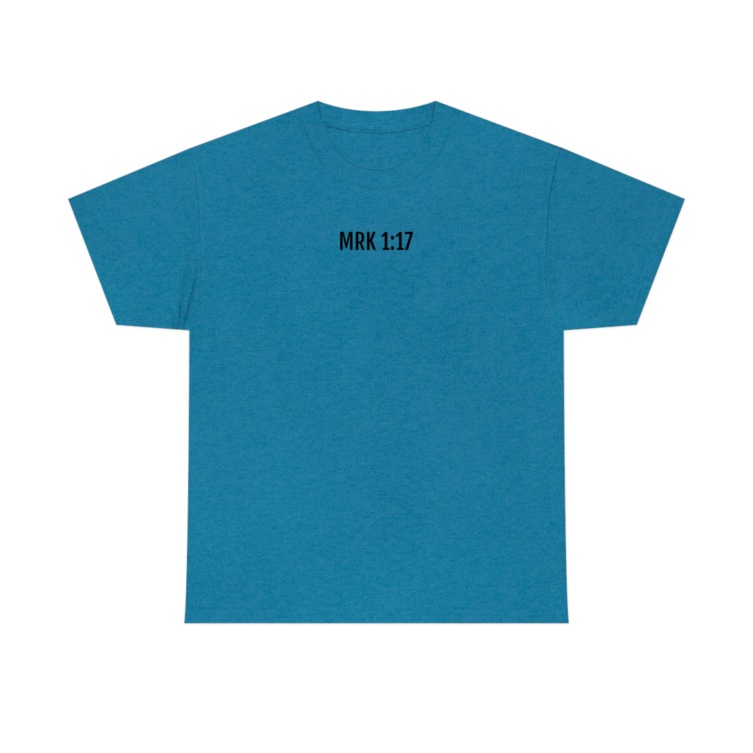 Unisex Fisher of Man Tee: Classic fit, ribbed knit collar, no side seams for comfort. Medium weight 100% cotton fabric. Sizes S-5XL. Ideal staple for casual fashion.