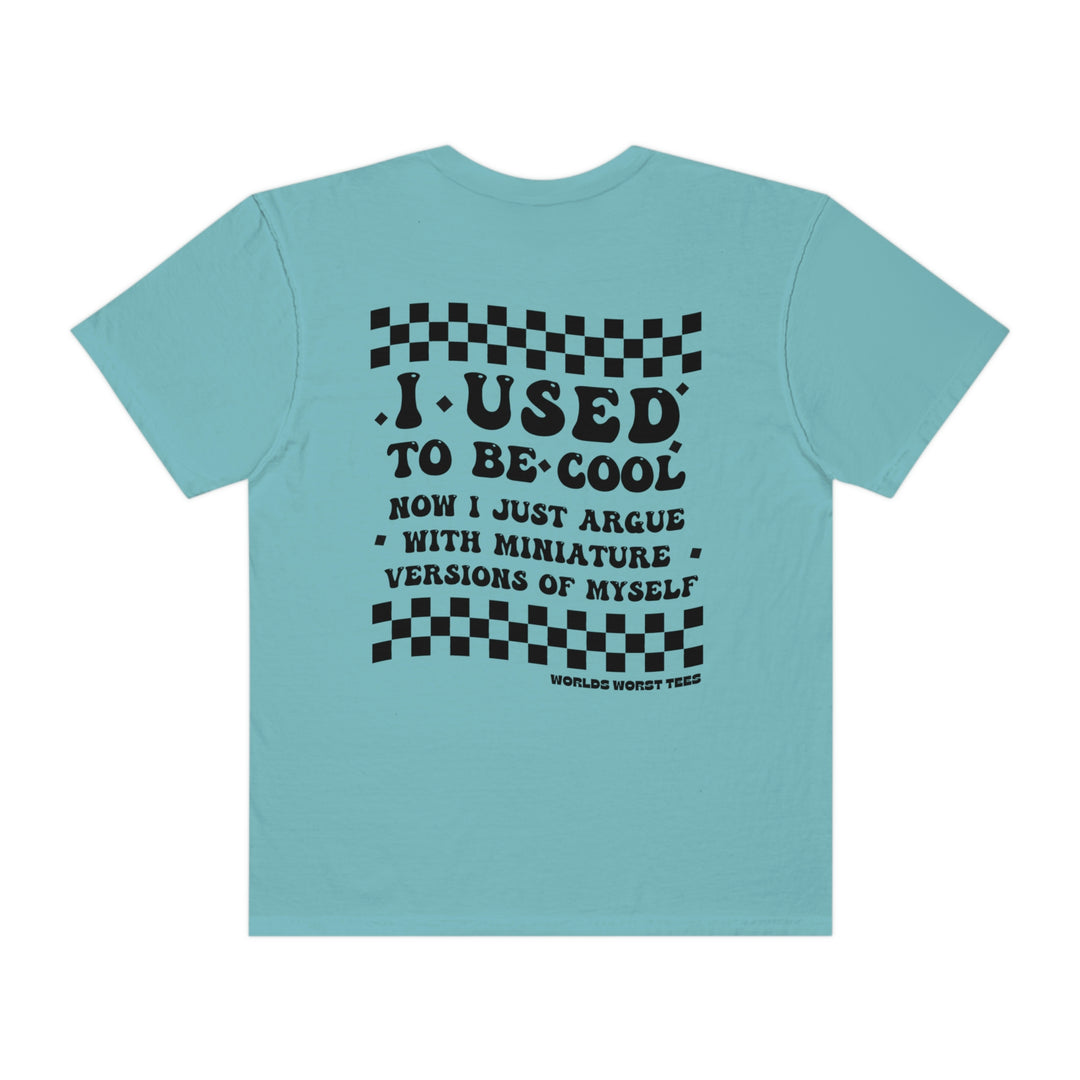 A relaxed fit I Used to Be Cool Mom Tee, crafted from 100% ring-spun cotton. Garment-dyed for extra coziness, featuring double-needle stitching for durability and a seamless design.