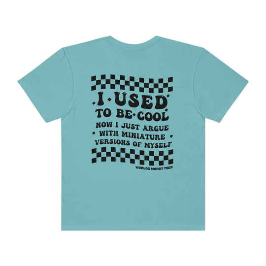A relaxed fit I Used to Be Cool Mom Tee, crafted from 100% ring-spun cotton. Garment-dyed for extra coziness, featuring double-needle stitching for durability and a seamless design.