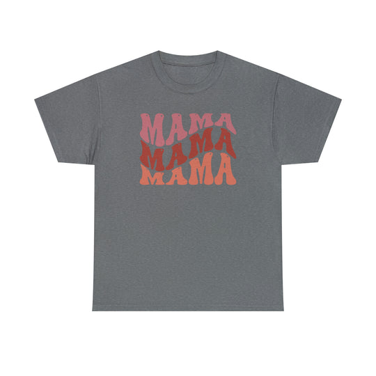 Unisex Mama Tee: Classic fit heavy cotton t-shirt without side seams for comfort. Ribbed knit collar, durable shoulders, and medium weight fabric. Ideal wardrobe staple from Worlds Worst Tees.
