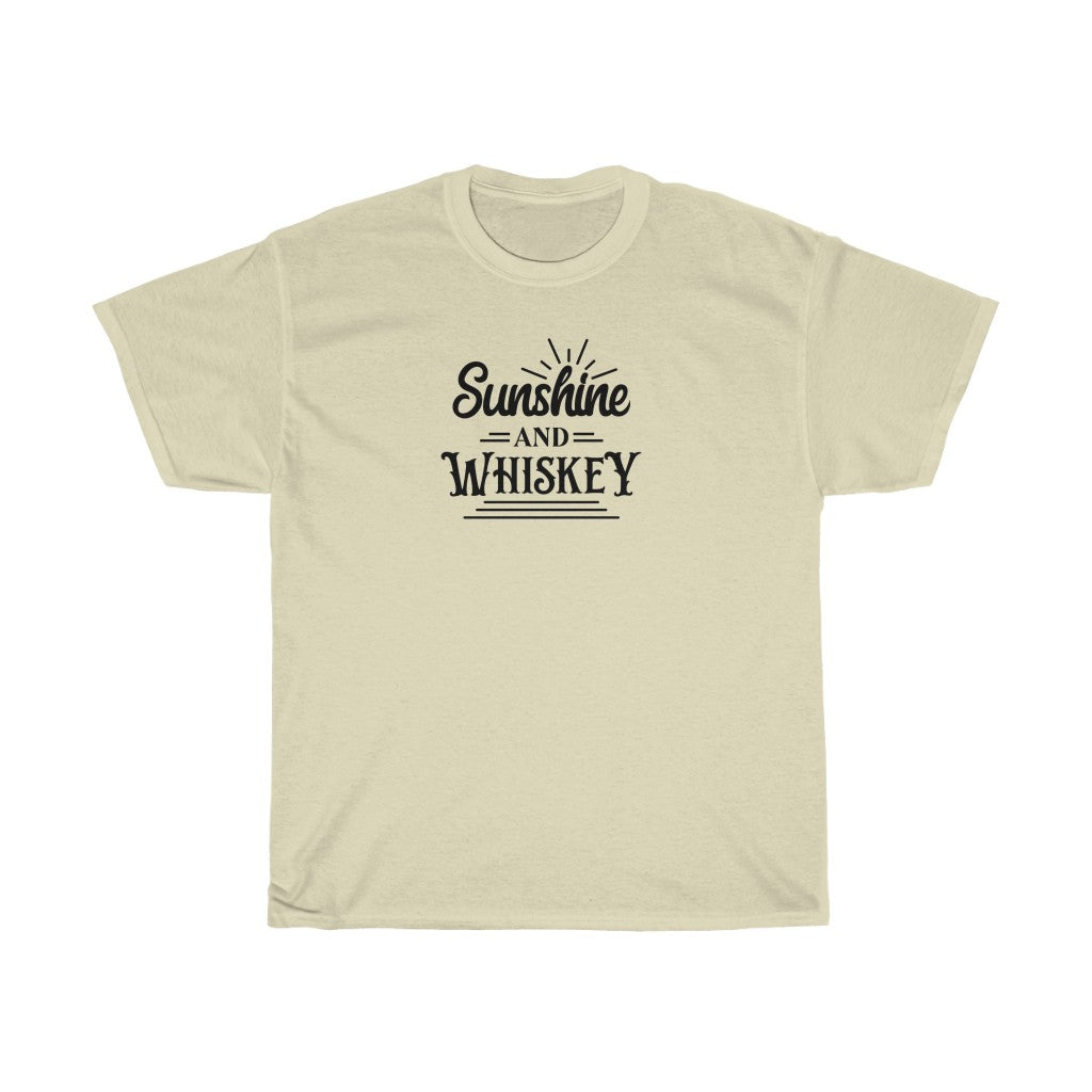Sunshine and Whiskey- Unisex Heavy Cotton Tee - huserdesigns