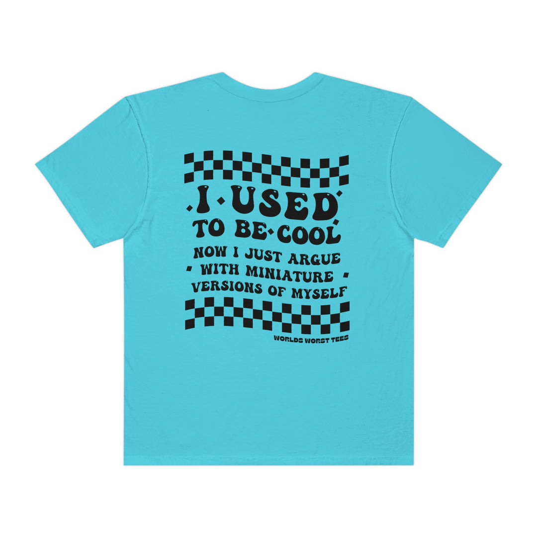 Relaxed fit I Used to Be Cool Mom Tee, garment-dyed 100% ring-spun cotton shirt with double-needle stitching. Soft-washed fabric for coziness, no side-seams for shape retention. Ideal for daily wear.