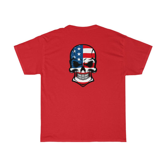American Skull - Unisex Heavy Cotton Tee - huserdesigns