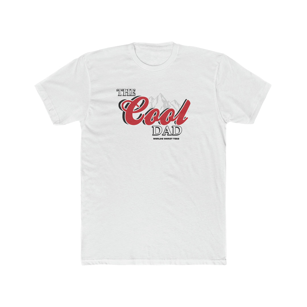 A relaxed fit white t-shirt with a logo, made of 100% ring-spun cotton for extra coziness. Double-needle stitching ensures durability, while the lack of side-seams maintains its tubular shape.