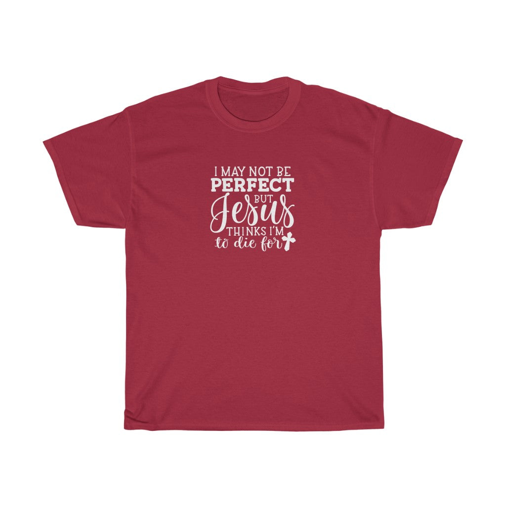 I May Not Be Perfect-  Unisex Heavy Cotton Tee - huserdesigns