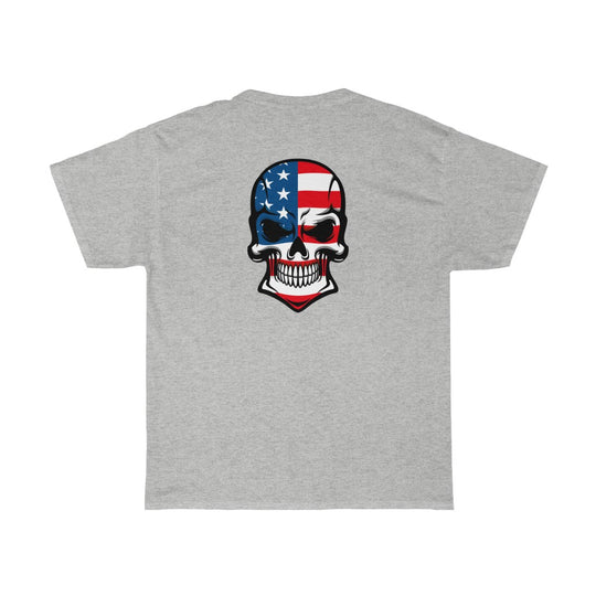 American Skull - Unisex Heavy Cotton Tee - huserdesigns