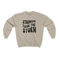 Stronger Than the Storm- Unisex Heavy Blend™ Crewneck Sweatshirt - huserdesigns