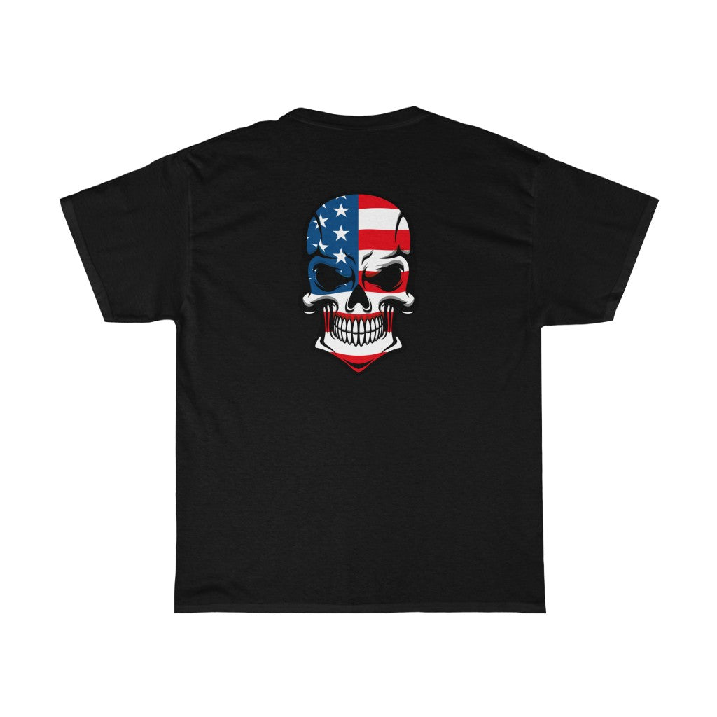 American Skull - Unisex Heavy Cotton Tee - huserdesigns