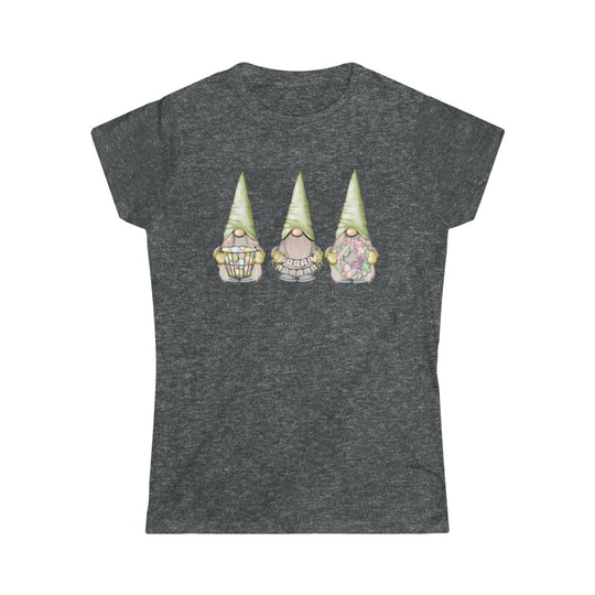 Happy Easter Gnomes-  Women's Softstyle Tee - huserdesigns